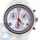 Aqua Master White Ceramic 1.25 ct Diamond Womens Mini Watch