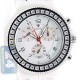 Aqua Master White Ceramic 2.85 ct Diamond Mens Watch