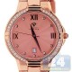 Aqua Master Classics Round 1.00 ct Diamond Mens Rose Steel Watch