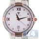 Aqua Master Round 1.00 ct Diamond Mens Rose Tone Steel Watch