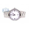 Aqua Master Round 1.00 ct Diamond Mens Steel Bracelet Silver Dial Watch