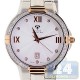 Aqua Master Classics Round 1.00 ct Diamond Mens 2 Tone Gold Steel Watch