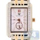 Aqua Master Classics Square 0.75 ct Diamond Womens Gold Tone Steel Watch