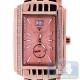 Aqua Master Classics Square 1.50 ct Diamond Mens Rose Watch