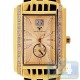 Aqua Master Classics Square 1.50 ct Diamond Mens Yellow Watch