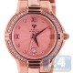 Aqua Master Classics Round 0.60 ct Diamond Womens Rose Dial Bracelet Watch
