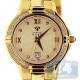 Aqua Master Classics Round 0.60 ct Diamond Womens Yellow Bracelet Watch