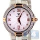 Aqua Master Classics Round 0.60ct Diamond Womens Gold Steel Watch