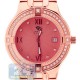 Aqua Master Classics Round 1.00 ct Diamond Mens Rose Gold Dial Bracelet Watch
