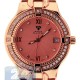 Aqua Master Classics 0.60 ct Diamond Rose Gold Steel Bracelet Womens Watch