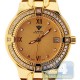 Aqua Master Classics Round 0.60 ct Diamond Womens Gold Watch 36 mm