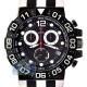 Aqua Master Sport Chrono 0.24 ct Diamond Mens Black Dial Watch