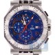 Aqua Master Octagon 0.12 ct Diamond Mens Blue Watch