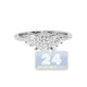 14K White Gold 0.81 ct Diamond Multistone Engagement Ring