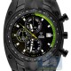 Aqua Master Chrono 0.24 ct Diamond Green Tone Mens Black PVD Watch