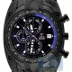 Aqua Master Chronograph 0.24 ct Diamond Mens Black PVD Blue Tone Dial Watch