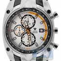 Aqua Master Chronograph 0.24 ct Diamond Mens 2 Tone Steel Bracelet Watch