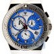 Aqua Master Spider Blue Rubber Mens Steel Watch