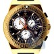 Aqua Master Spider Black Rubber Mens Yellow Watch