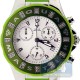 Aqua Master Jelly 0.24 ct Diamond Womens Green Rubber Watch