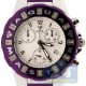 Aqua Master Jelly 0.24 ct Diamond Womens Purple Rubber Watch