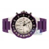 Aqua Master Jelly 0.24 ct Diamond Womens Purple Rubber Watch