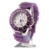 Aqua Master Jelly 0.24 ct Diamond Womens Purple Rubber Watch