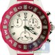 Aqua Master Jelly 0.24 ct Diamond Red Rubber Womens Watch