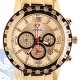 Aqua Master Jumbo Chrono Diamond Womens Yellow Watch