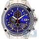 Aqua Master Carbon Chronograph Blue Dial Mens Watch