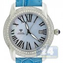 Aqua Master Slim 1.85 ct Diamond Womens Sky Blue Watch
