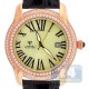 Aqua Master Slim 1.85 ct Diamond Mens Leather Watch