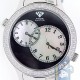 Aqua Master 2 Time Zone 2.45 ct Diamond Mens Steel Watch