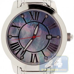 Aqua Master Classic Round Mother-of-Pearl Dial Steel Mens Watch