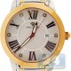 Aqua Master Classic Round White Dial Two Tone Mens Watch
