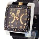 Aqua Master Square 0.70 ct Diamond Mens Gold Tone Watch