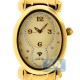 Aqua Master Oval Swiss Quartz Womens Yellow Watch