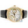 Aqua Master Classique 0.50 ct Diamond Womens Gold Steel Leather Band Watch