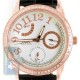 Aqua Master 0.50 ct Diamond Womens Rose PVD Silver Dial Watch