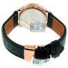 Aqua Master 0.50 ct Diamond Womens Rose PVD Silver Dial Watch