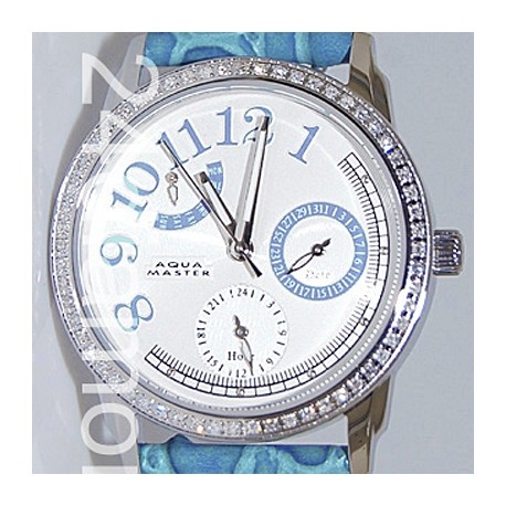 Aqua Master Classique 0.50 ct Diamond Womens Blue Watch