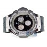 Aqua Master Oval 4.00 ct Diamond Mens Black Dial Watch