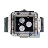 Aqua Master Square 4.25 ct Diamond Mens Steel Watch
