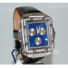 Aqua Master Square 4.25 ct Diamond Mens Blue Dial Watch