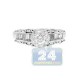 14K White Gold 1.11 ct Diamond Vintage Engagement Ring
