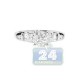 18K White Gold 0.64 ct Multishape Diamond Engagement Ring