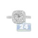 14K White Gold 0.85 ct Diamond High Mounted Engagement Ring