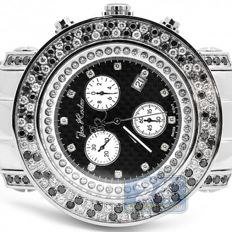 Mens Black White Diamond Watch Joe Rodeo Junior JJU46 4.75 ct