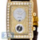 Joe Rodeo Manhattan Dual Time 13.00 ct Diamond 14K Gold Mens Watch