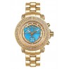 Womens Diamond Gold Watch Joe Rodeo Rio JRO14 1.25 ct Blue Dial